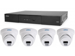 Kamerový set 1x AVTECH NVR AVH2109AX a 4x 5MPX IP Dome kamera AVTECH DGM5206SVAT 